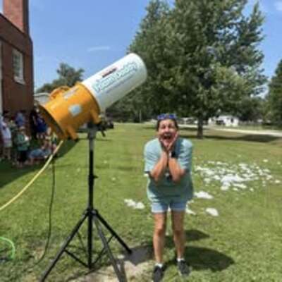 Fun at the Back to school foam Party!