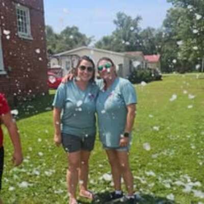 Fun at the Back to school foam Party!