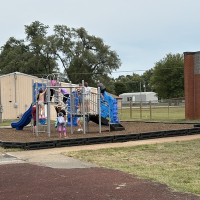 New Playground on East Campus with the help of your previous donations!